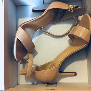 BP ‘Luminate’ Blush Patent Open Toe Dress Sandals